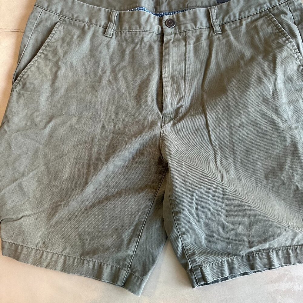 Bonobos Shorts Olive Chino Flat Front Size 38